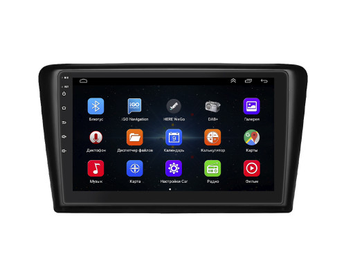 Штатная магнитола Lesko для Skoda Spaceback  2014-2019 экран 9" 1/16Gb Wi-Fi GPS Base