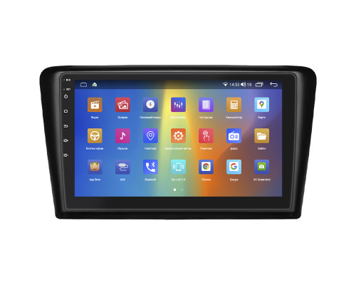 Штатная магнитола Lesko для Skoda Spaceback  2014-2019 экран 9" 2/32Gb CarPlay 4G Wi-Fi GPS Prime