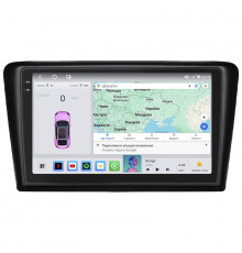 Штатная магнитола Lesko для Skoda Spaceback  2014-2019 экран 9" 4/64 QLED CarPlay 4G Wi-Fi GPS 360 Prime