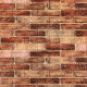 Самоклеющаяся декоративная 3D панель 700x770x5мм Коричневый Екатеринославский кирпич (179) SW-00000248