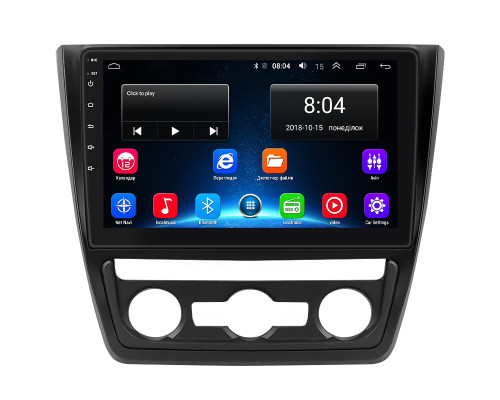 Штатная магнитола Lesko для Skoda Yeti I 2009-2014 экран 10" 2/32Gb Wi-Fi GPS Base