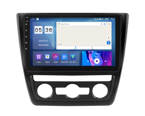 Штатная магнитола Lesko для Skoda Yeti I 2009-2014 экран 10" 4/64Gb CarPlay 4G Wi-Fi GPS Prime