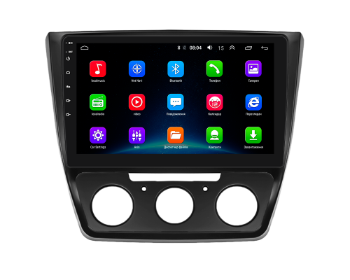 Штатная магнитола Lesko для Skoda Yeti I Рестайлинг 2013-2018 экран 10" 2/32Gb Wi-Fi GPS Base