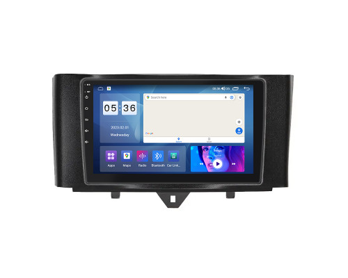 Штатная магнитола Lesko для Smart Fortwo 452 2011-2017 экран 9" 2/32Gb CarPlay 4G Wi-Fi GPS Prime