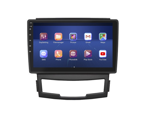 Штатная магнитола Lesko для SsangYong Actyon II 2010-2013 экран 9" 4/64Gb 4G Wi-Fi GPS Top