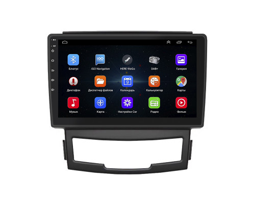 Штатная магнитола Lesko для SsangYong Actyon II Рестайлинг 2013-н.в. экран 9" 1/16Gb Wi-Fi GPS Base