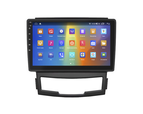 Штатная магнитола Lesko для SsangYong Actyon II Рестайлинг 2013-н.в. экран 9" 4/64Gb CarPlay 4G Wi-Fi GPS Prime