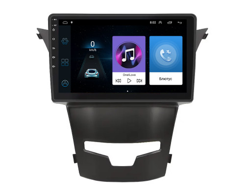 Штатная магнитола Lesko для SsangYong Korando III Рестайлинг 2013-2017 экран 9" 1/16Gb Wi-Fi GPS Base