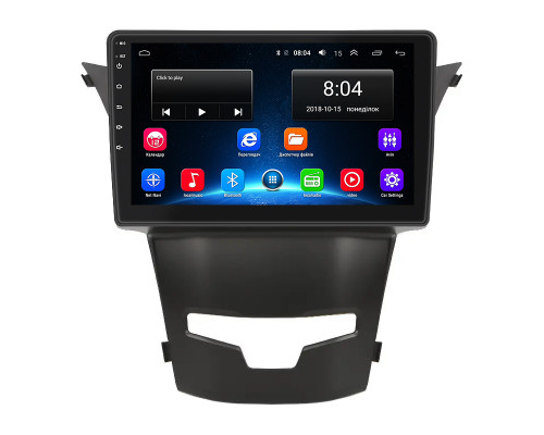 Штатная магнитола Lesko для SsangYong Korando III Рестайлинг 2013-2017 экран 9" 2/32Gb Wi-Fi GPS Base