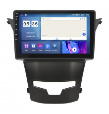 Штатная магнитола Lesko для SsangYong Korando III Рестайлинг 2013-2017 экран 9" 2/32Gb CarPlay 4G Wi-Fi GPS Prime