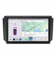 Штатная магнитола Lesko для SsangYong Rexton I 2001-2008 экран 9" 4/64 QLED CarPlay 4G Wi-Fi GPS 360 Prime