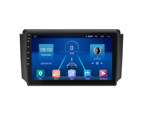 Штатная магнитола Lesko для SsangYong Rexton I 2001-2008 экран 9" 6/128Gb 4G Wi-Fi GPS Top