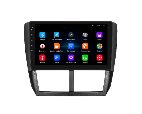 Штатная магнитола Lesko для Subaru Forester III 2007-2011 экран 9" 1/16Gb Wi-Fi GPS Base