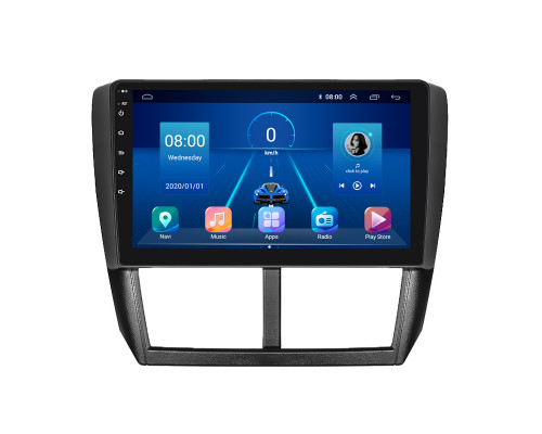 Штатная магнитола Lesko для Subaru Forester III 2007-2011 экран 9" 6/128Gb 4G Wi-Fi GPS Top