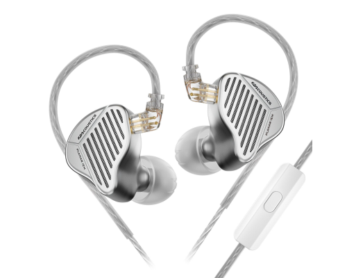 Навушники KZ PR1 HiFi з мікрофоном silver