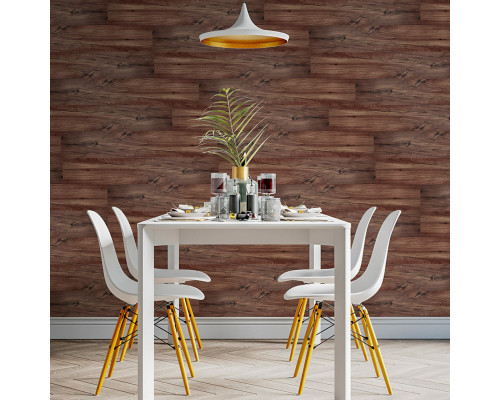 Самоклеящаяся виниловая плитка 152.4х914.4х1.5мм Каштан, цена за 1 шт. (СВП-002) Матовая SW-00000282