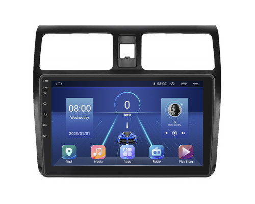 Штатная магнитола Lesko для Suzuki Swift III 2004-2011 экран 10" 2/32Gb 4G Wi-Fi GPS Top