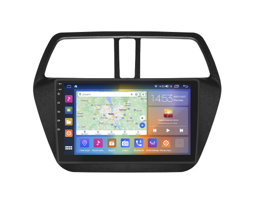 Штатная магнитола Lesko для Suzuki SX4 II (S-Cross) 2013-2016 экран 9" 4/64Gb CarPlay 4G Wi-Fi GPS Prime