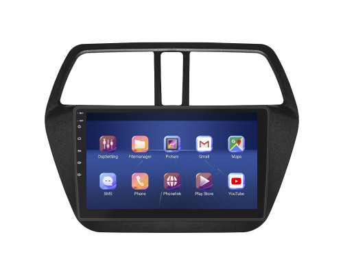 Штатная магнитола Lesko для Suzuki SX4 II (S-Cross) Рестайлинг 2016-н.в. экран 9" 4/64Gb 4G Wi-Fi GPS Top