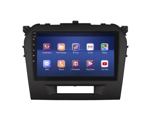 Штатная магнитола Lesko для Suzuki Vitara II 2014-2019 экран 9" 6/128Gb 4G Wi-Fi GPS Top