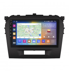 Штатная магнитола Lesko для Suzuki Vitara II Рестайлинг 2018-н.в. экран 9" 2/32Gb CarPlay 4G Wi-Fi GPS Prime