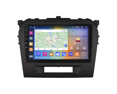 Штатная магнитола Lesko для Suzuki Vitara II Рестайлинг 2018-н.в. экран 9" 2/32Gb CarPlay 4G Wi-Fi GPS Prime