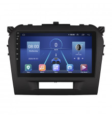 Штатная магнитола Lesko для Suzuki Vitara II Рестайлинг 2018-н.в. экран 9" 4/64Gb 4G Wi-Fi GPS Top