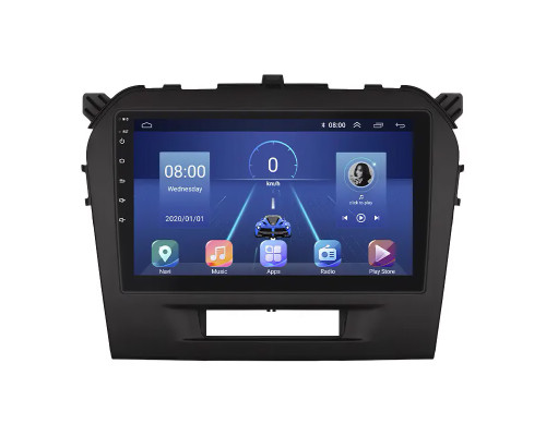 Штатная магнитола Lesko для Suzuki Vitara II Рестайлинг 2018-н.в. экран 9" 6/128Gb 4G Wi-Fi GPS Top