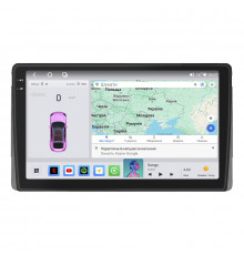 Штатная магнитола Lesko для Toyota 4Runner IV 2002-2005 экран 9" 4/64 QLED CarPlay 4G Wi-Fi GPS 360 Prime