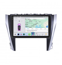 Штатная магнитола Lesko для Toyota Aurion II 2012-2017 экран 10" 4/64 QLED CarPlay 4G Wi-Fi GPS 360 Prime