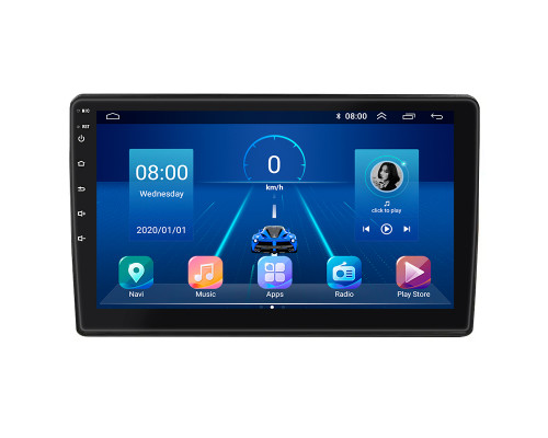 Штатная магнитола Lesko для Toyota Auris I 2006-2010 экран 10" 4/32Gb 4G Wi-Fi GPS Top