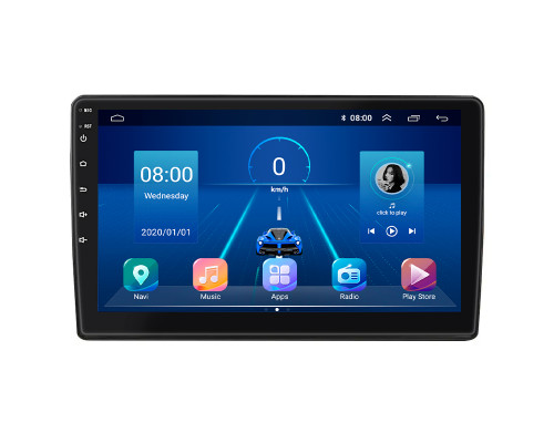 Штатная магнитола Lesko для Toyota Auris I Рестайлинг 2009-2012 экран 10" 2/32Gb 4G Wi-Fi GPS Top