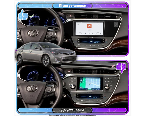 Штатная магнитола Lesko для Toyota Avalon IV 2012-2015 экран 9" 4/64 QLED CarPlay 4G Wi-Fi GPS 360 Prime