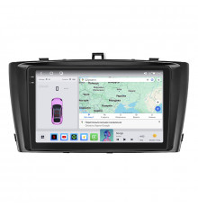 Штатная магнитола Lesko для Toyota Avensis III 2008-2011 экран 9" 4/64 QLED CarPlay 4G Wi-Fi GPS 360 Prime