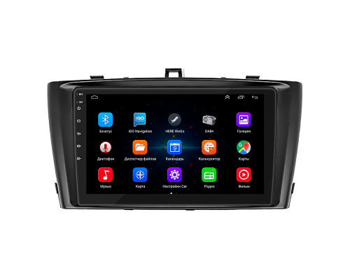 Штатная магнитола Lesko для Toyota Avensis III Рестайлинг 2011-2015 экран 9" 1/16Gb Wi-Fi GPS Base