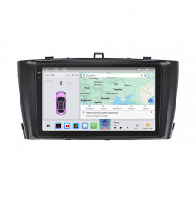 Штатная магнитола Lesko для Toyota Avensis III Рестайлинг 2011-2015 экран 9" 4/64 QLED CarPlay 4G Wi-Fi GPS 360 Prime