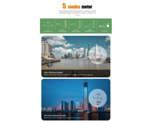 Професиональный лазерный дальномер Artbull LS-1000 с угломером на 1000 метров