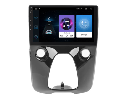 Штатная магнитола Lesko для Toyota Aygo II 2014-2018 экран 10" 1/16Gb Wi-Fi GPS Base