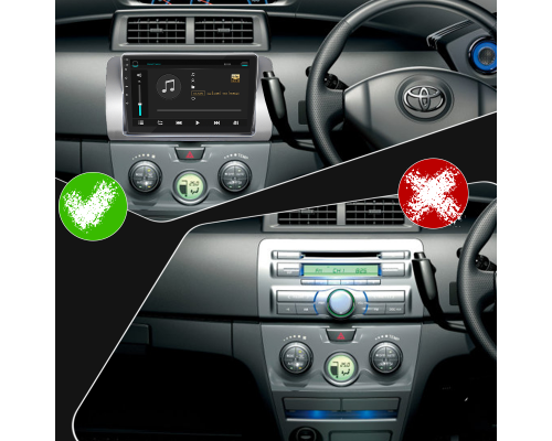 Штатная магнитола Lesko для Toyota bB II 2005-2008 экран 9" 1/16Gb Wi-Fi GPS Base