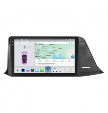 Штатная магнитола Lesko для Toyota C-HR I рестайлинг 2019-н.в., 9" QLED, CarPlay, Wi-Fi, GPS