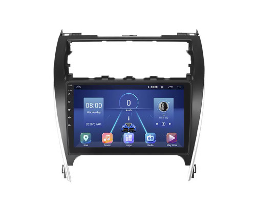 Штатная магнитола Lesko для Toyota Camry (USA) VII (V55) 2011-2015 экран 10" 6/128Gb 4G Wi-Fi GPS Top