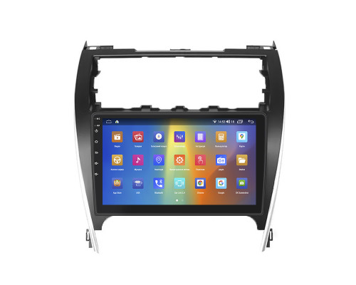 Штатная магнитола Lesko для Toyota Camry (USA) VII (XV50) 2011-2015 экран 10" 2/32Gb CarPlay 4G Wi-Fi GPS Prime