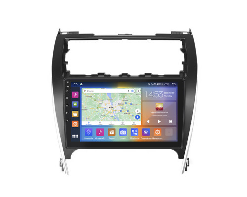 Штатная магнитола Lesko для Toyota Camry (USA) VII (XV50) 2011-2015 экран 10" 4/64Gb CarPlay 4G Wi-Fi GPS Prime