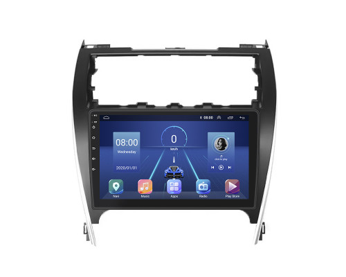 Штатная магнитола Lesko для Toyota Camry (USA) VII (XV50) 2011-2015 экран 10" 2/32Gb 4G Wi-Fi GPS Top
