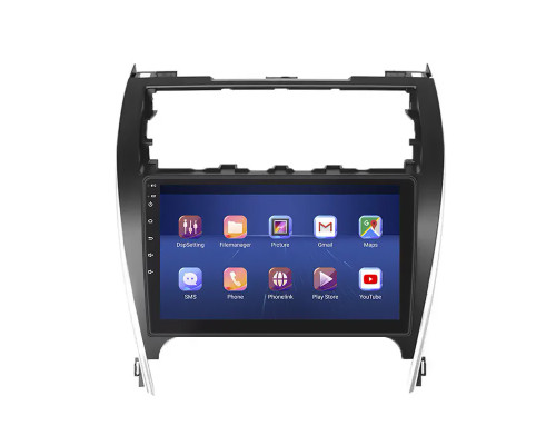 Штатная магнитола Lesko для Toyota Camry (USA) VII (XV50) 2011-2015 экран 10" 6/128Gb 4G Wi-Fi GPS Top