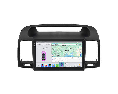 Штатная магнитола Lesko для Toyota Camry V (XV30) 2001-2004 экран 9" 4/64 QLED CarPlay 4G Wi-Fi GPS 360 Prime