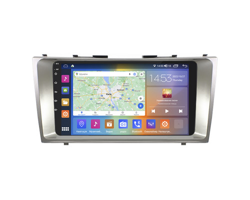 Штатная магнитола Lesko для Toyota Camry VI (XV40) 2006-2009 экран 9" 2/32Gb CarPlay 4G Wi-Fi GPS Prime