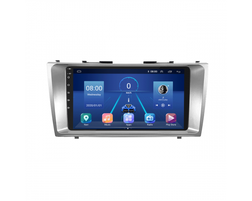 Штатная магнитола Lesko для Toyota Camry VI (XV40) 2006-2009 экран 9" 6/128Gb 4G Wi-Fi GPS Top
