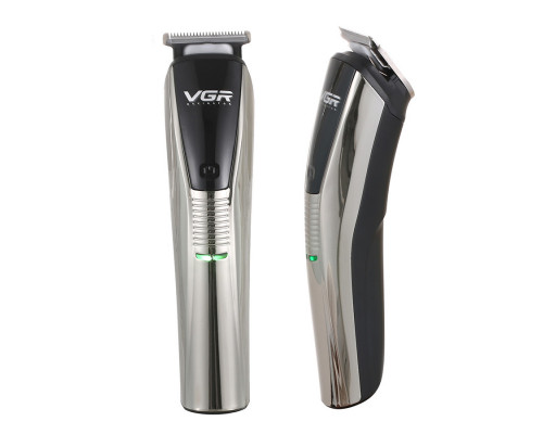 Машинка для стрижки VGR акумуляторна срібло HP-V-029