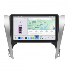 Штатная магнитола Lesko 10" QLED для Toyota Camry VII (XV50) 2011-2014 с CarPlay и GPS
